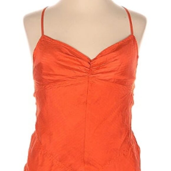 Ralph Lauren Black Label Orange 100% Silk Slip Dress - Picture 6 of 7